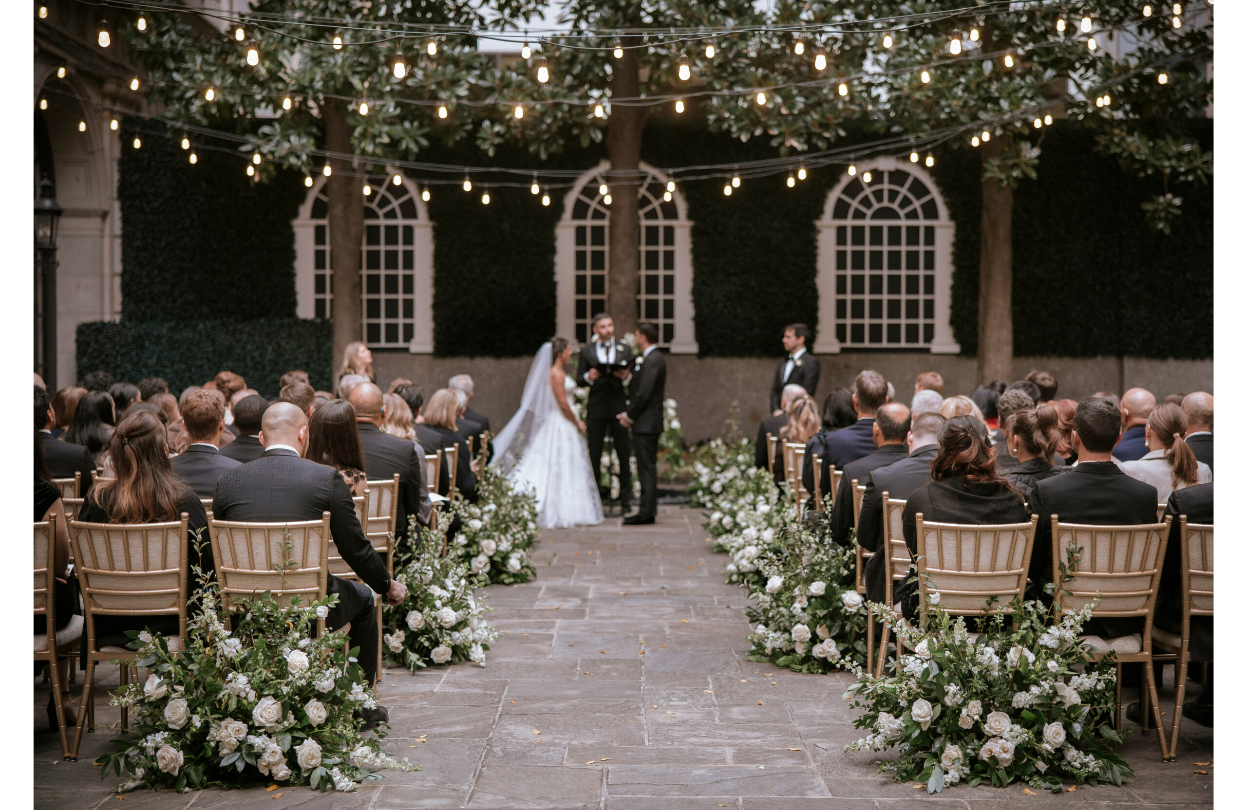 St. Regis Washington DC outdoor wedding ceremony