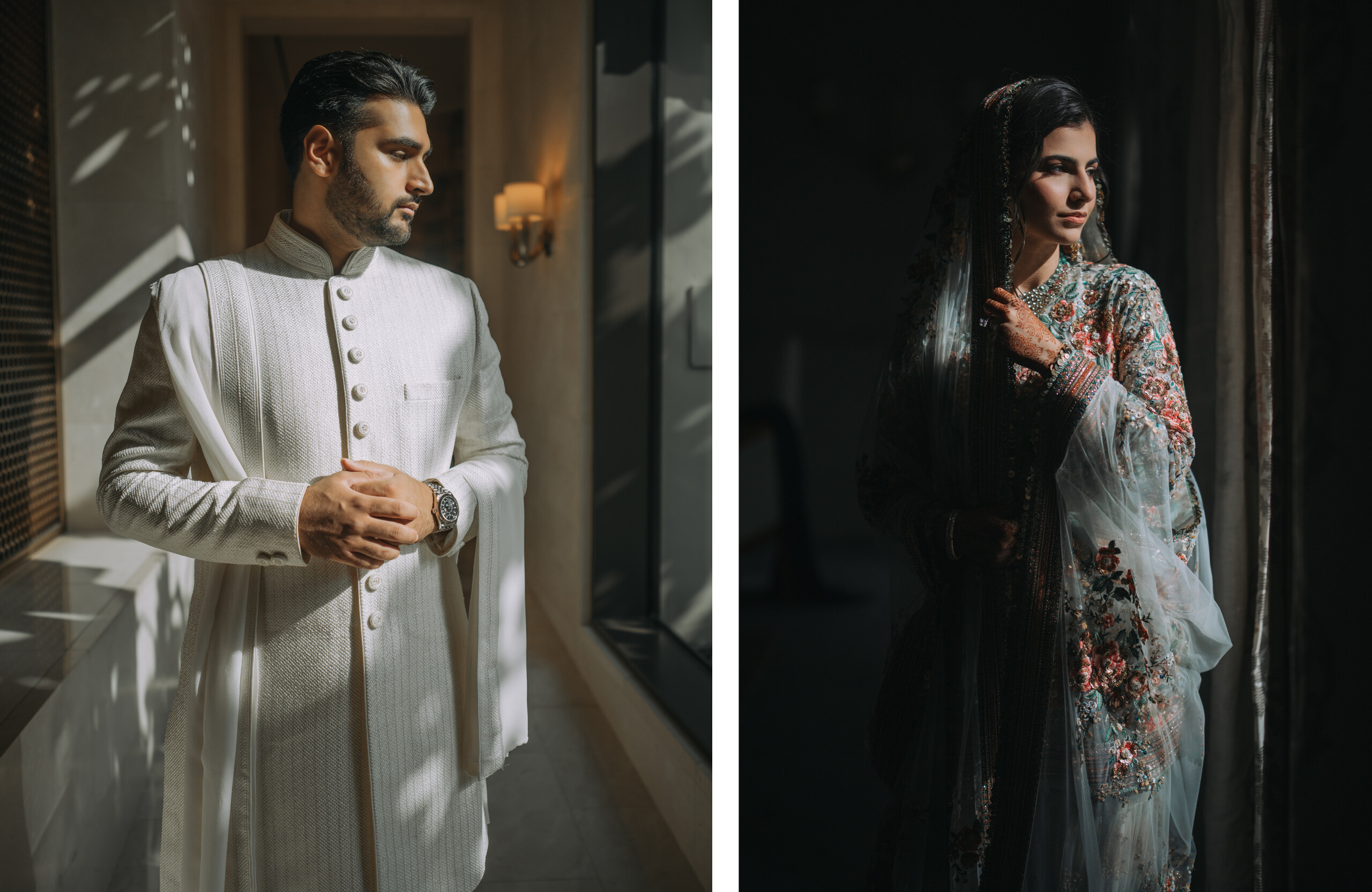 bride and groom portraits Vivaah Weddings