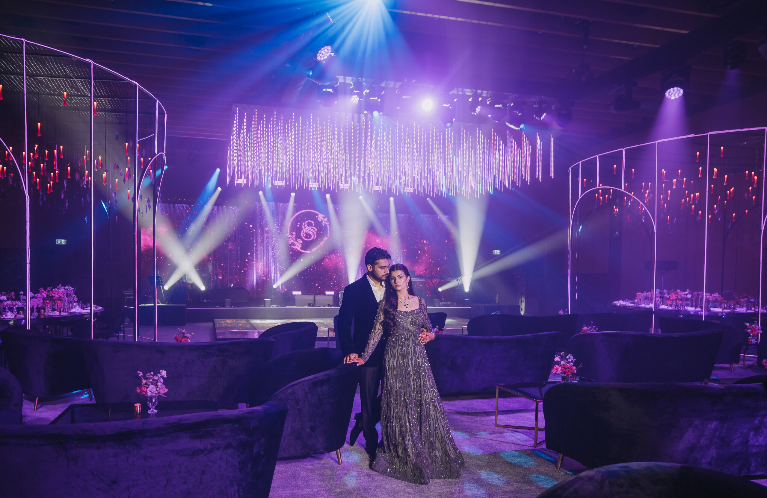 glamorous Sangeet in Dubai by Vivaah Weddings