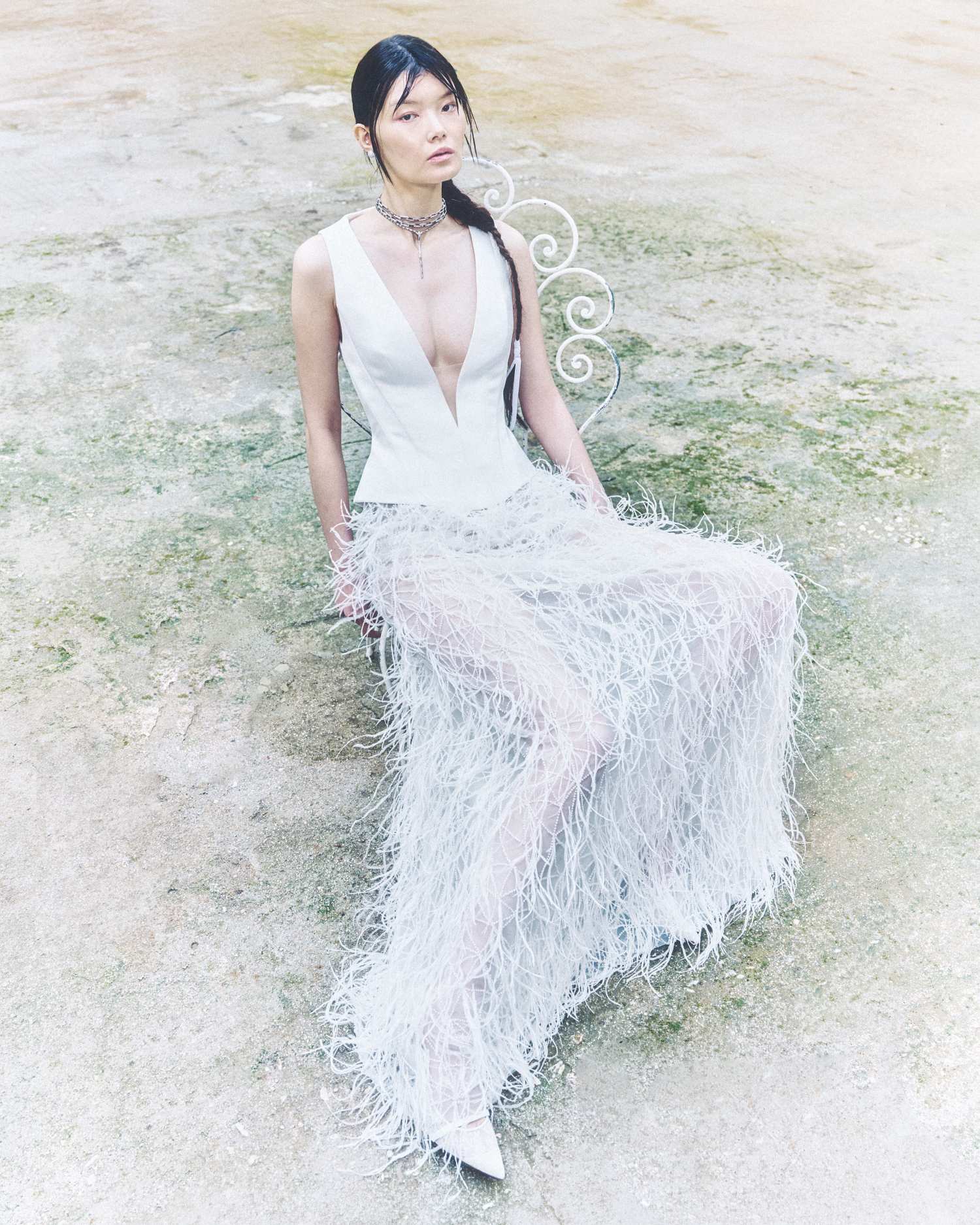 Costarellos Bustier & Skirt