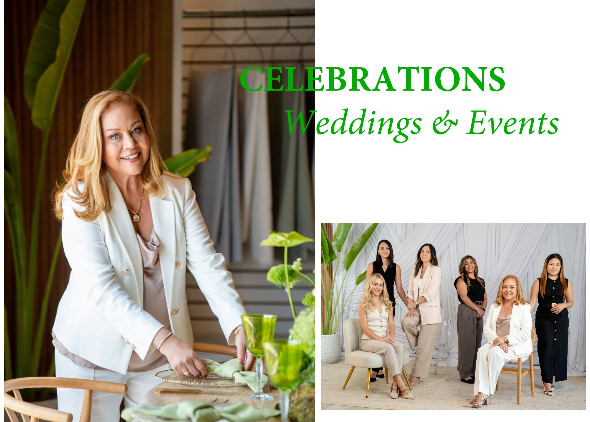 JoAnne Brown and Staff from Celebrations Weddings & Events