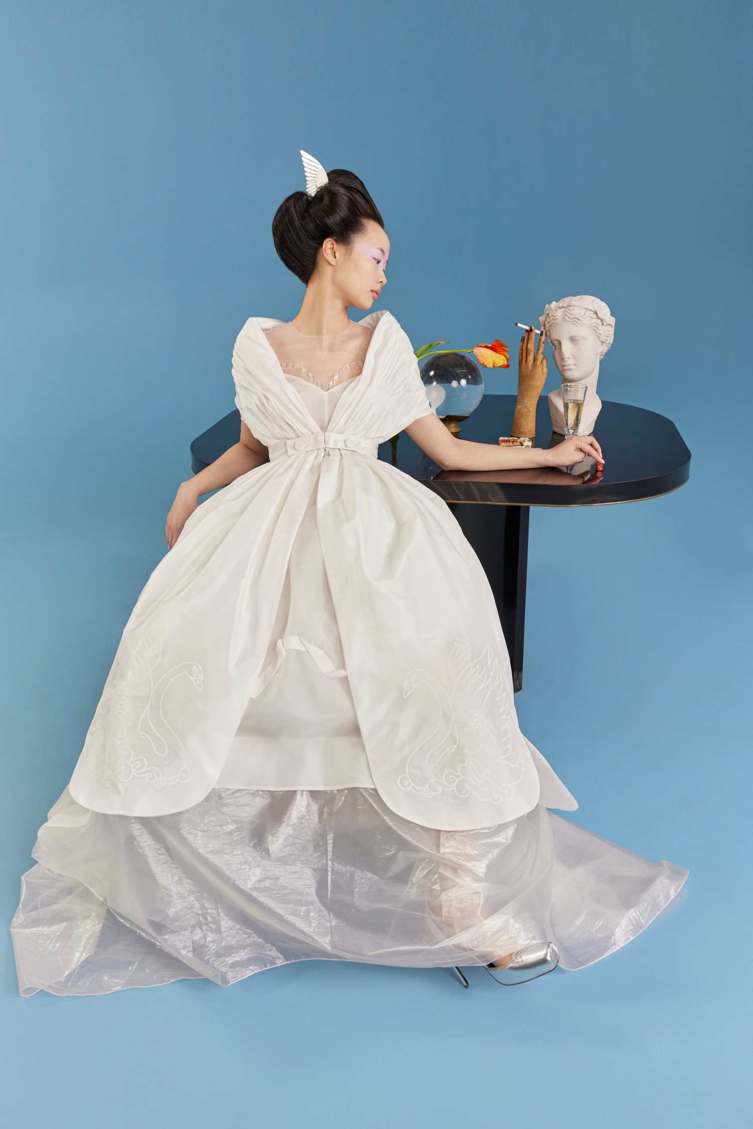 Honor white wedding dress 015