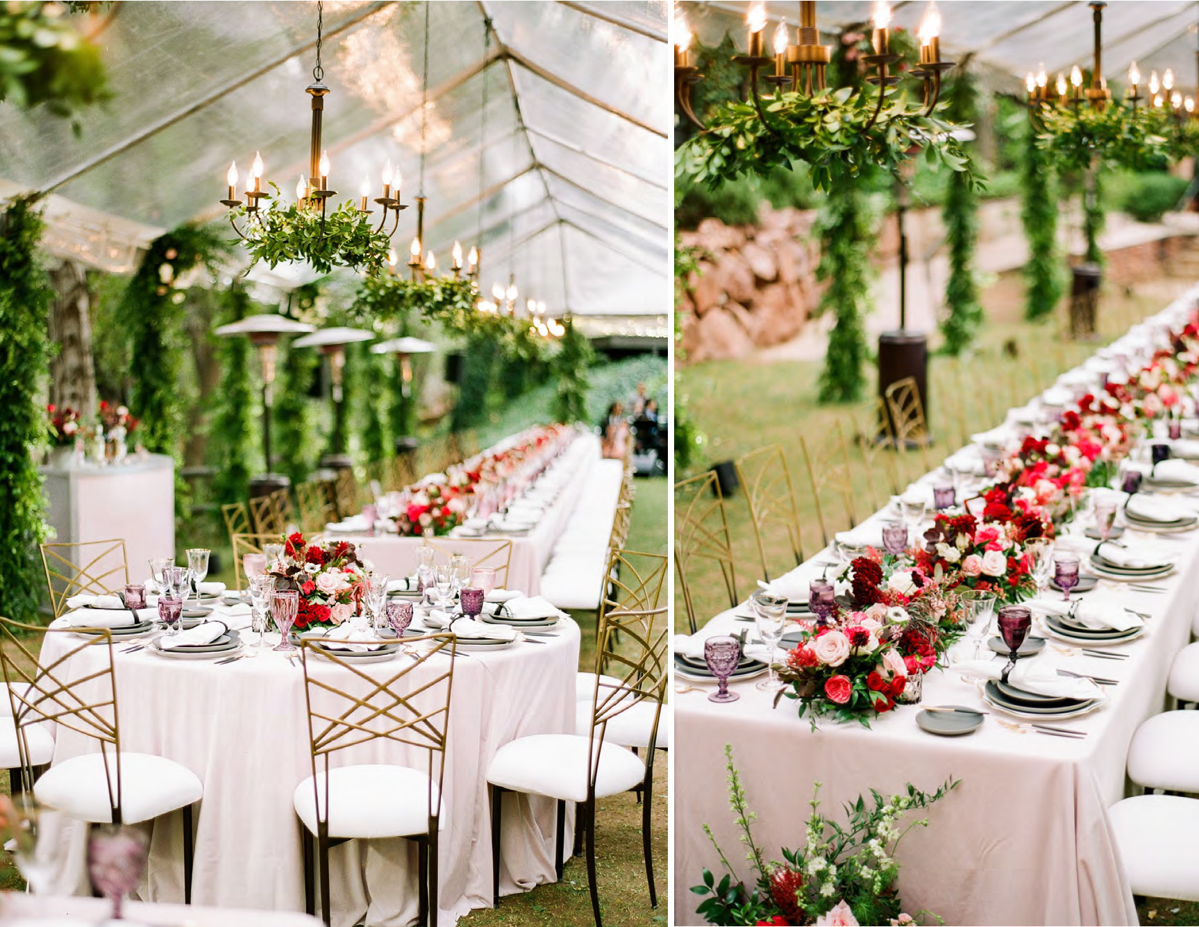 White and Red Tabletop Decor Outdoors