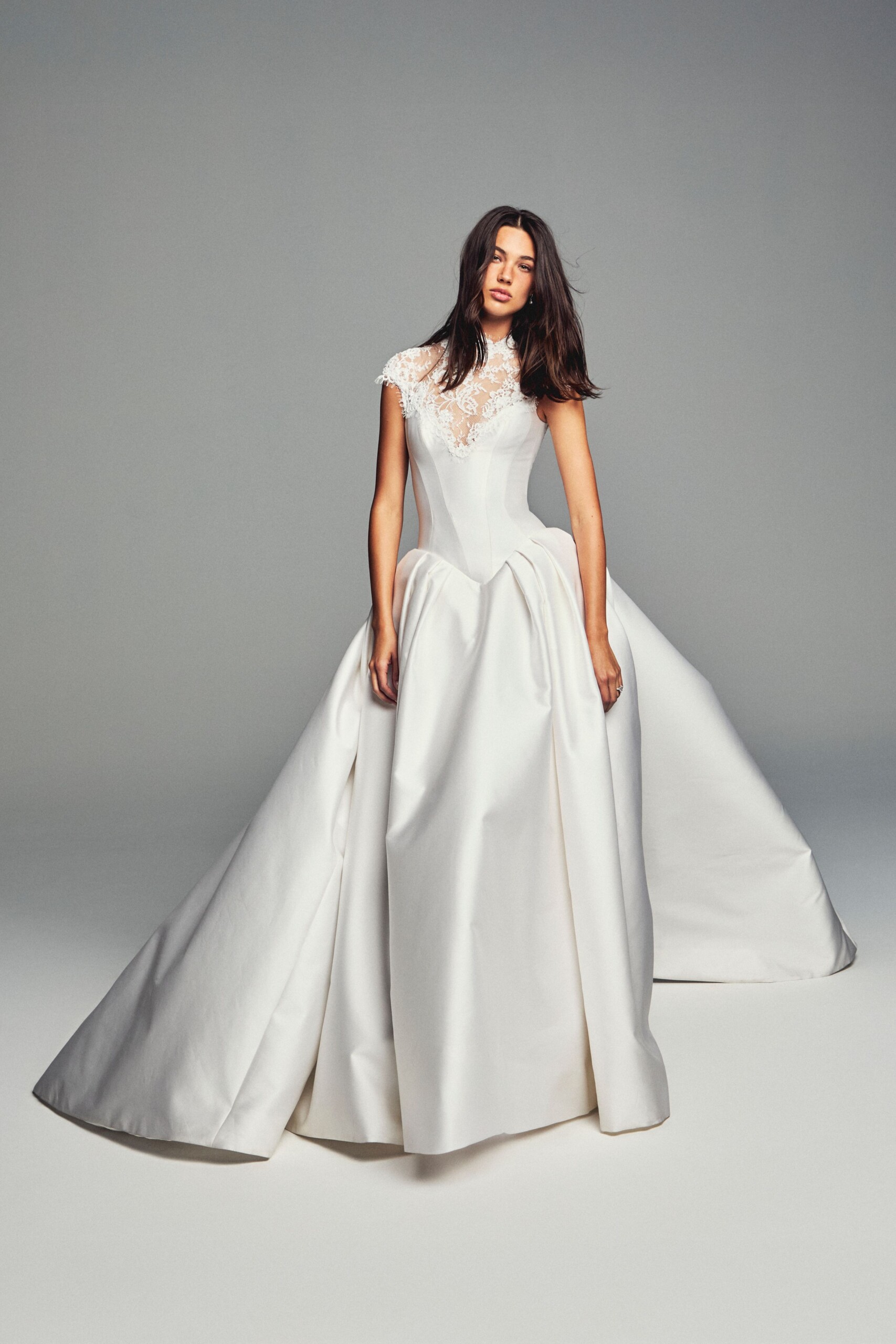 Basque Waist Wedding Gown