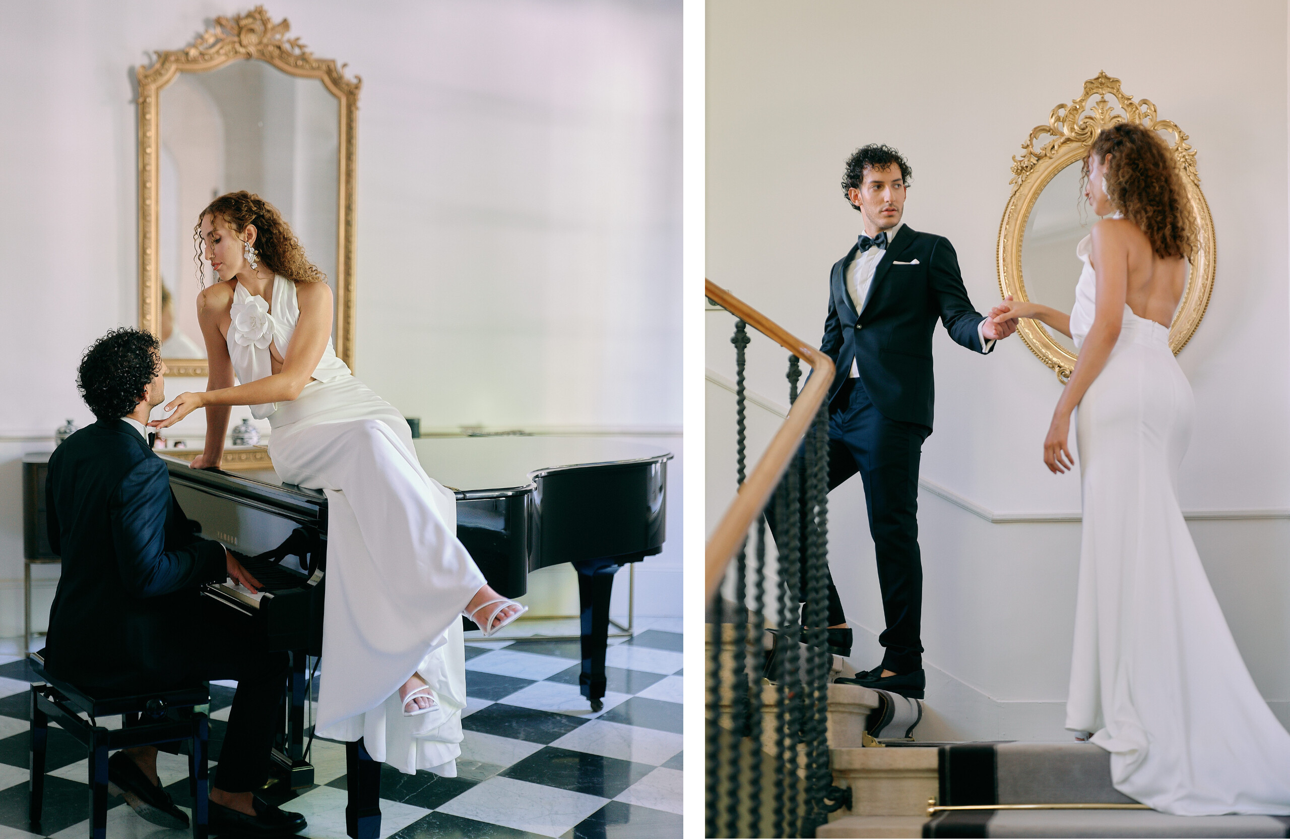 bride and groom elopement fashion inspiration